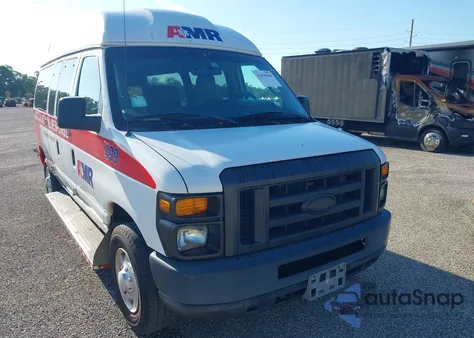 2014 Ford E-250 Commercial z USA, uszkodzony, nr VIN 1FTNE2EW9EDB19424